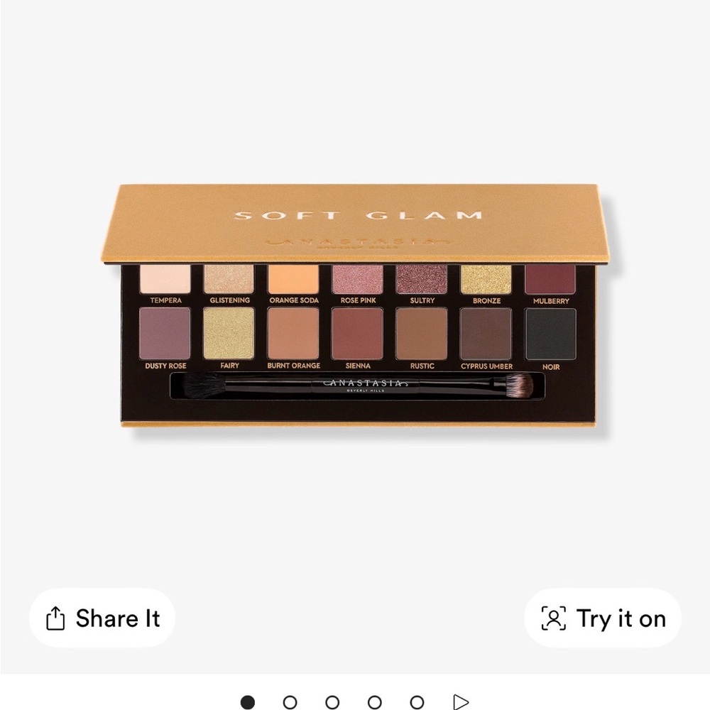 Anastasia Beverly Hills Soft Glam Palette - Gold, Pink, Brown Shades